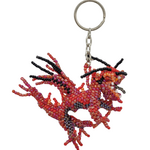 Unique Batik Dragon Beaded Keychain
