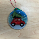 PamPeana Car with Christmas Tree Ornament