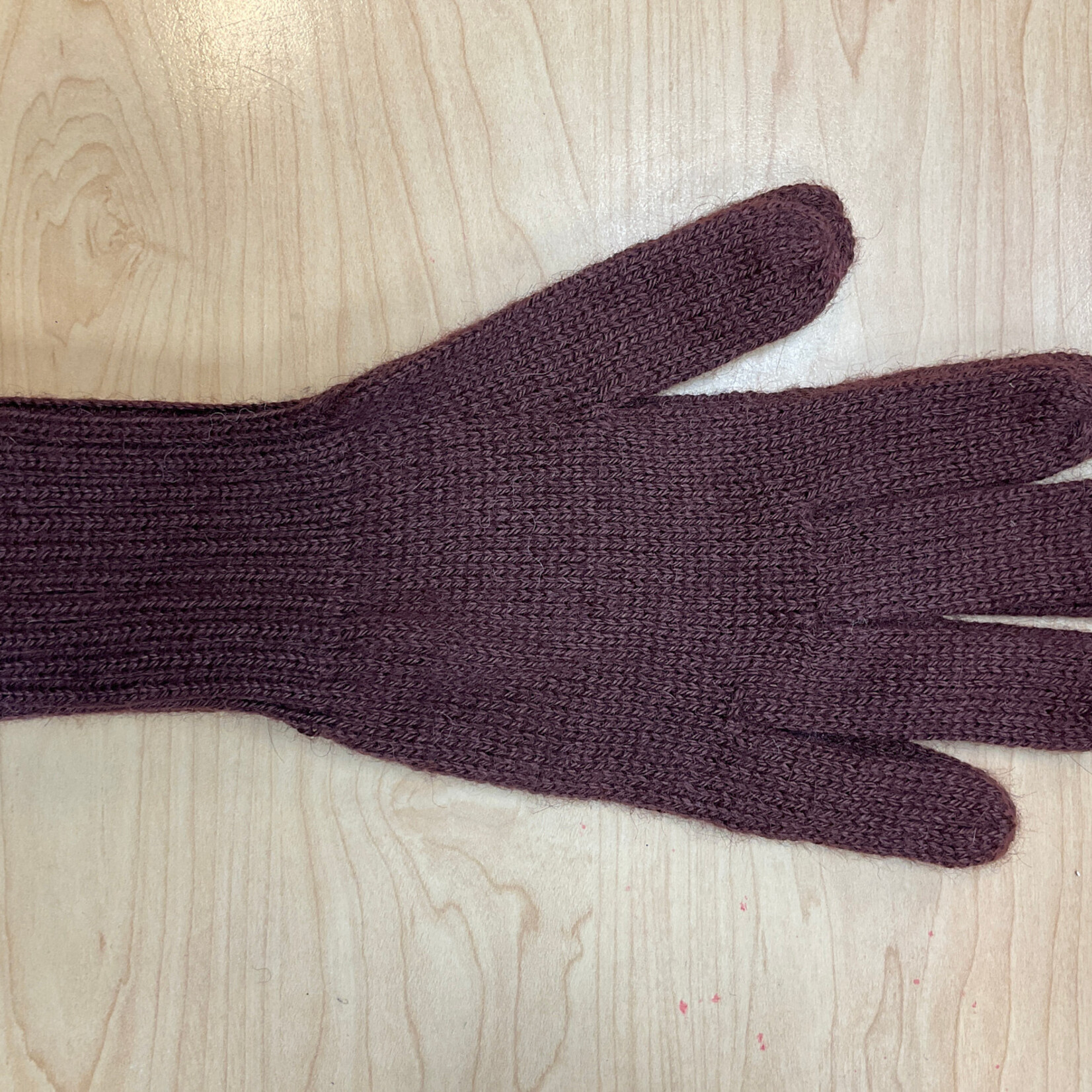Minga Imports Gelid Alpaca Blend Gloves Burgundy