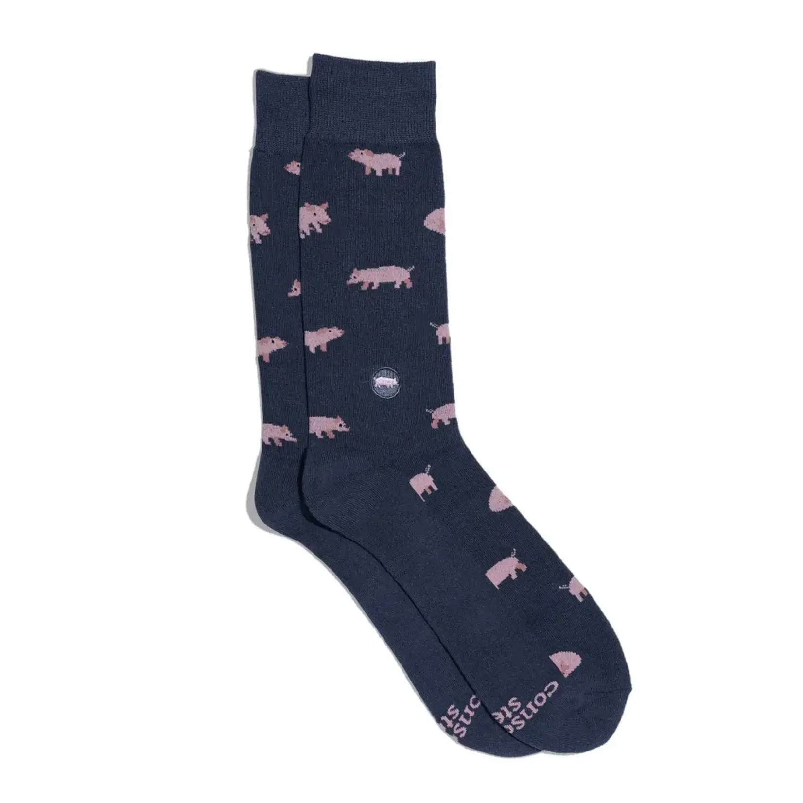 Conscious Step Socks that Save Pigs- Medium