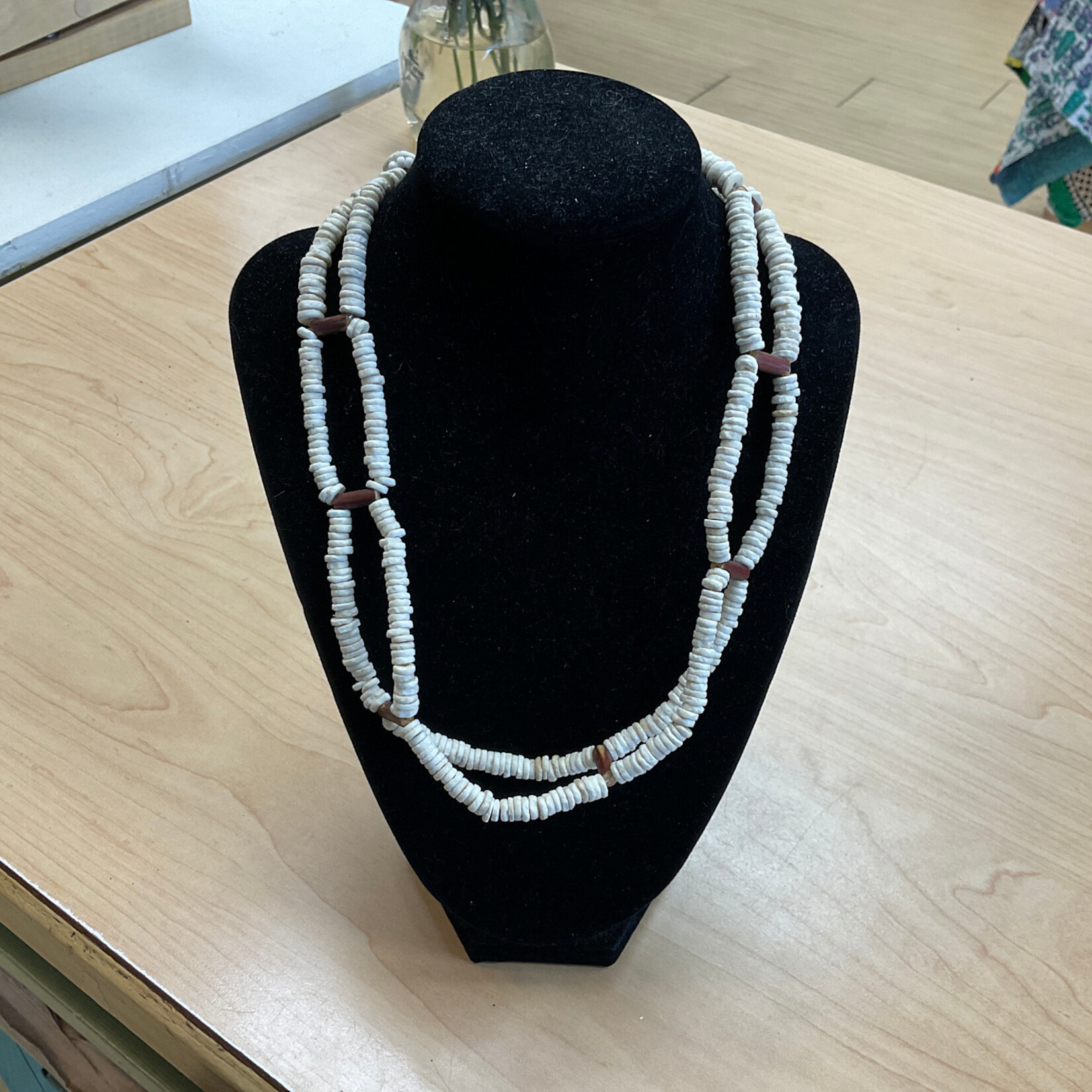 ViAfrika Ostrich Shell- Double Strand Necklace*