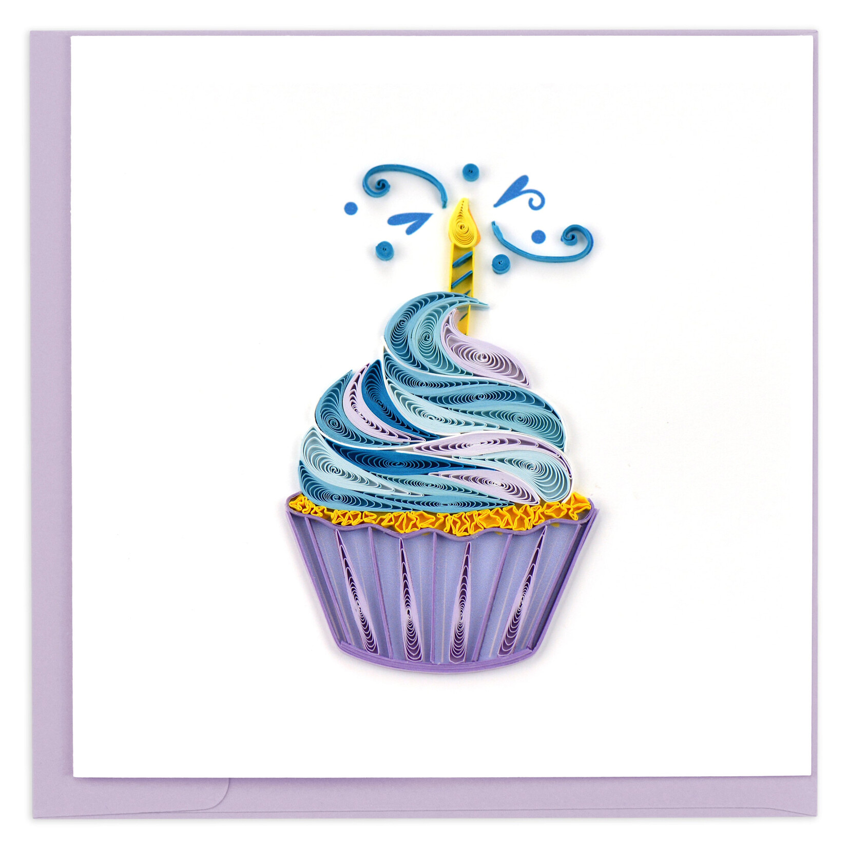 Quilling Card Cupcake & Candle Birthday Quilled Card