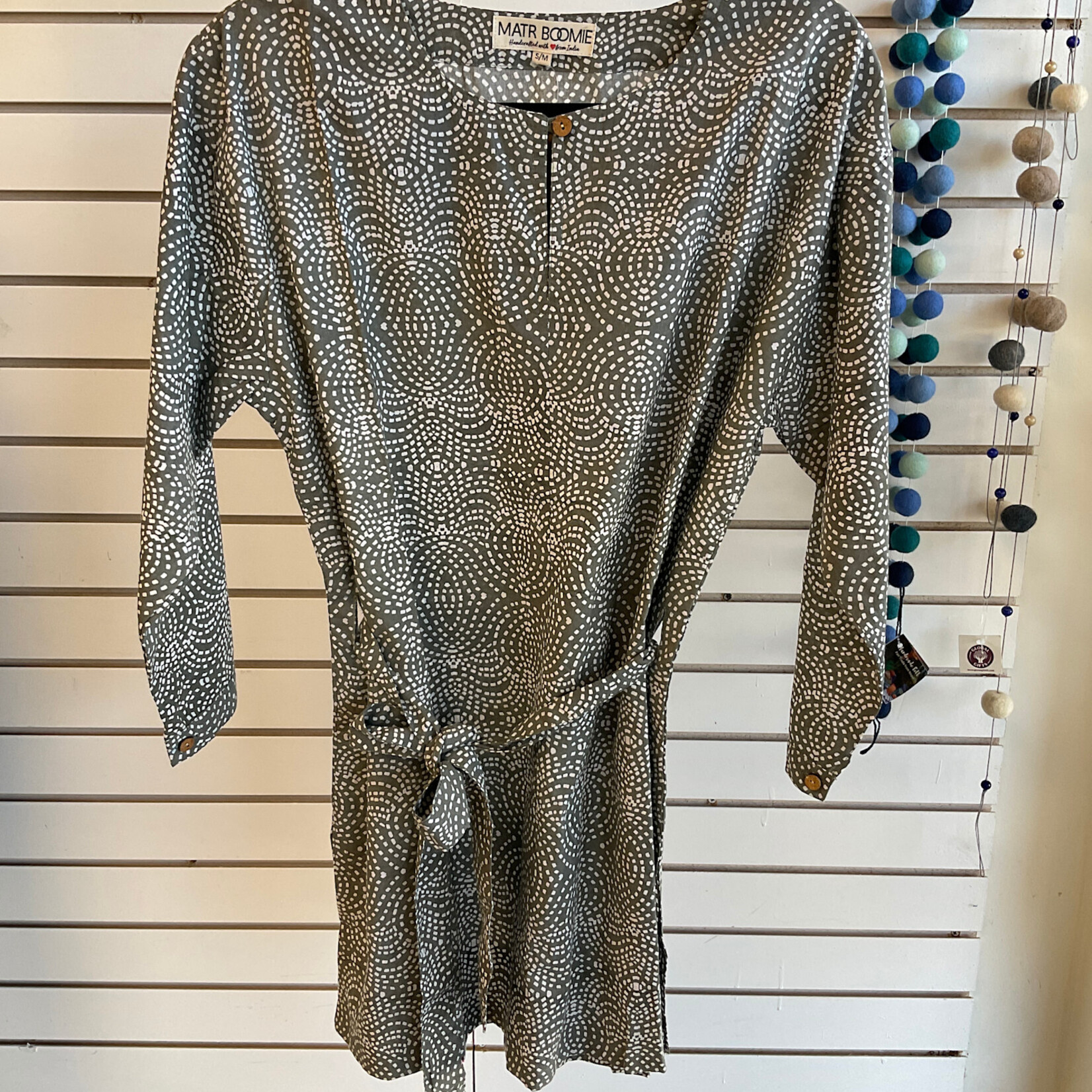 Matr Boomie Kamini Women's Dotted Belted Tunic- Assorted Sizes
