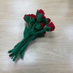 Serrv Felt Rose Bouquet- Set of 12