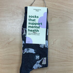 Conscious Step Socks that Protect Mental Health- Elephants-Medium