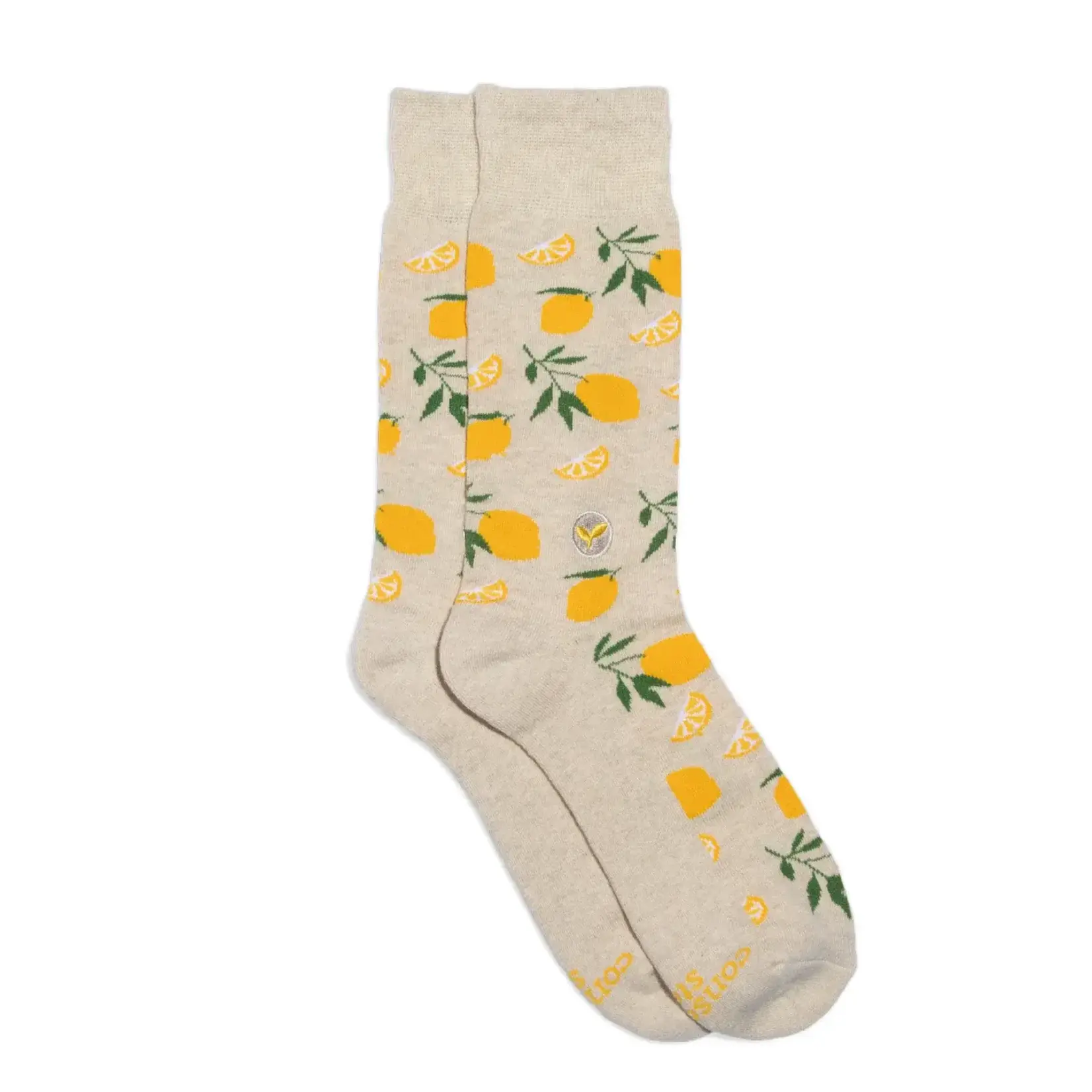 Conscious Step Socks that Plant Trees-Lemons-Small