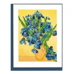 Quilling Card Artist Series- Irises- Van Gogh Quilled Card