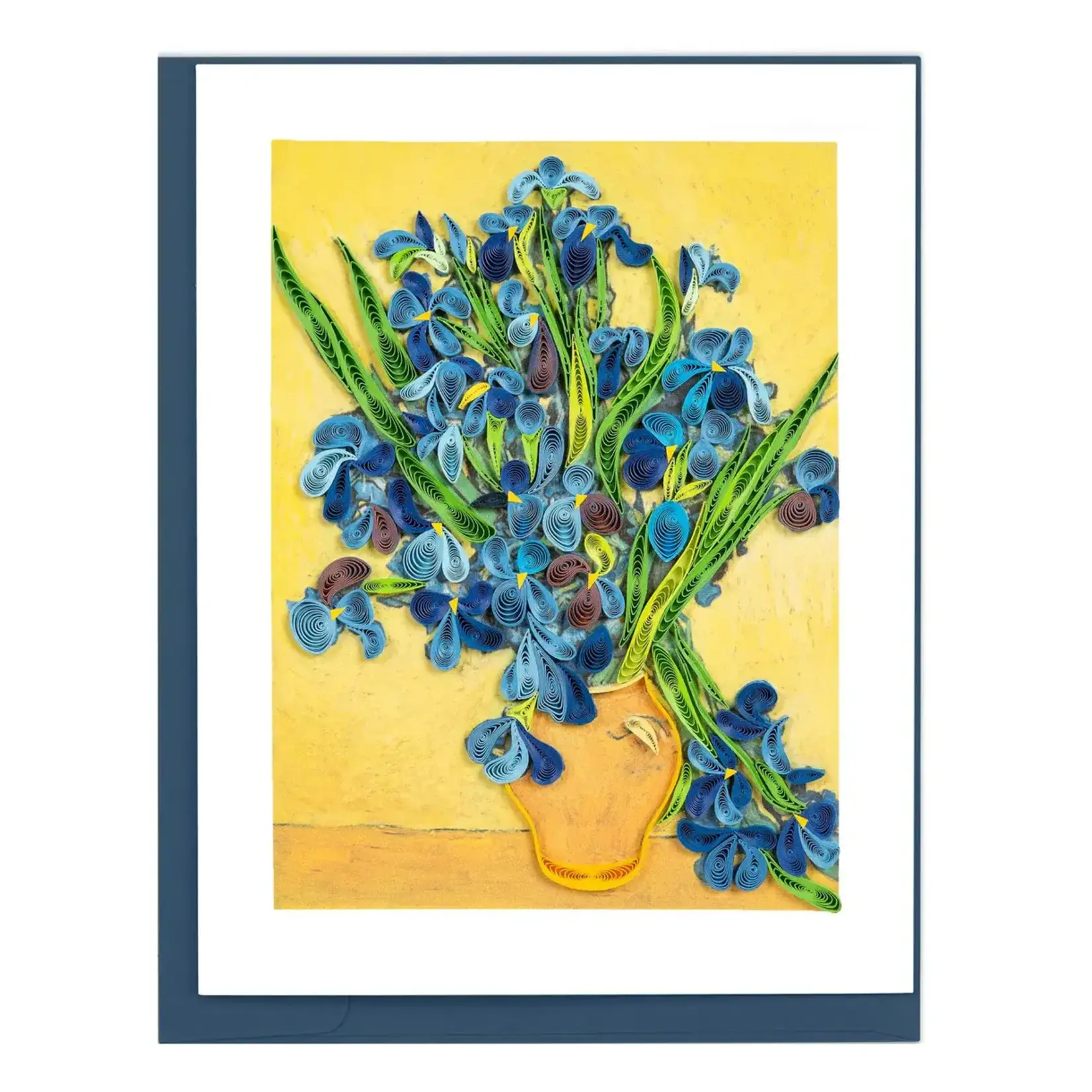 Quilling Card Artist Series- Irises- Van Gogh Quilled Card