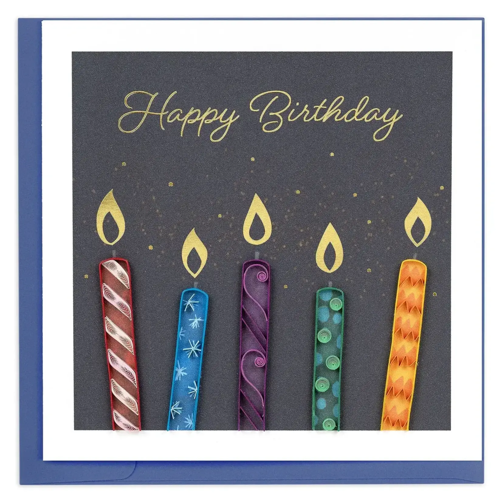 Quilling Card Make-a-Wish Candles Quilled Card