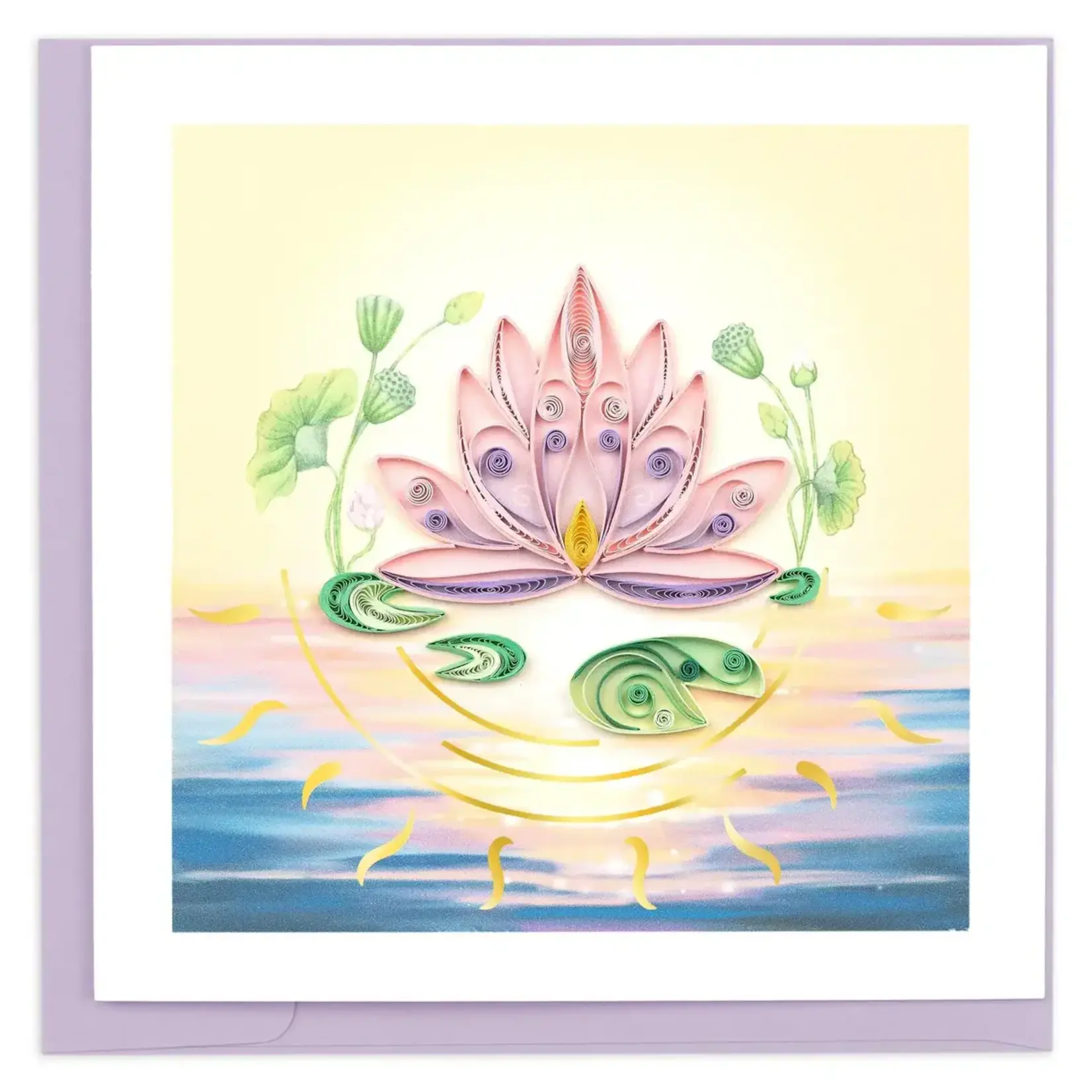 Quilling Card Special Edition Lotus Flower Quilled Card