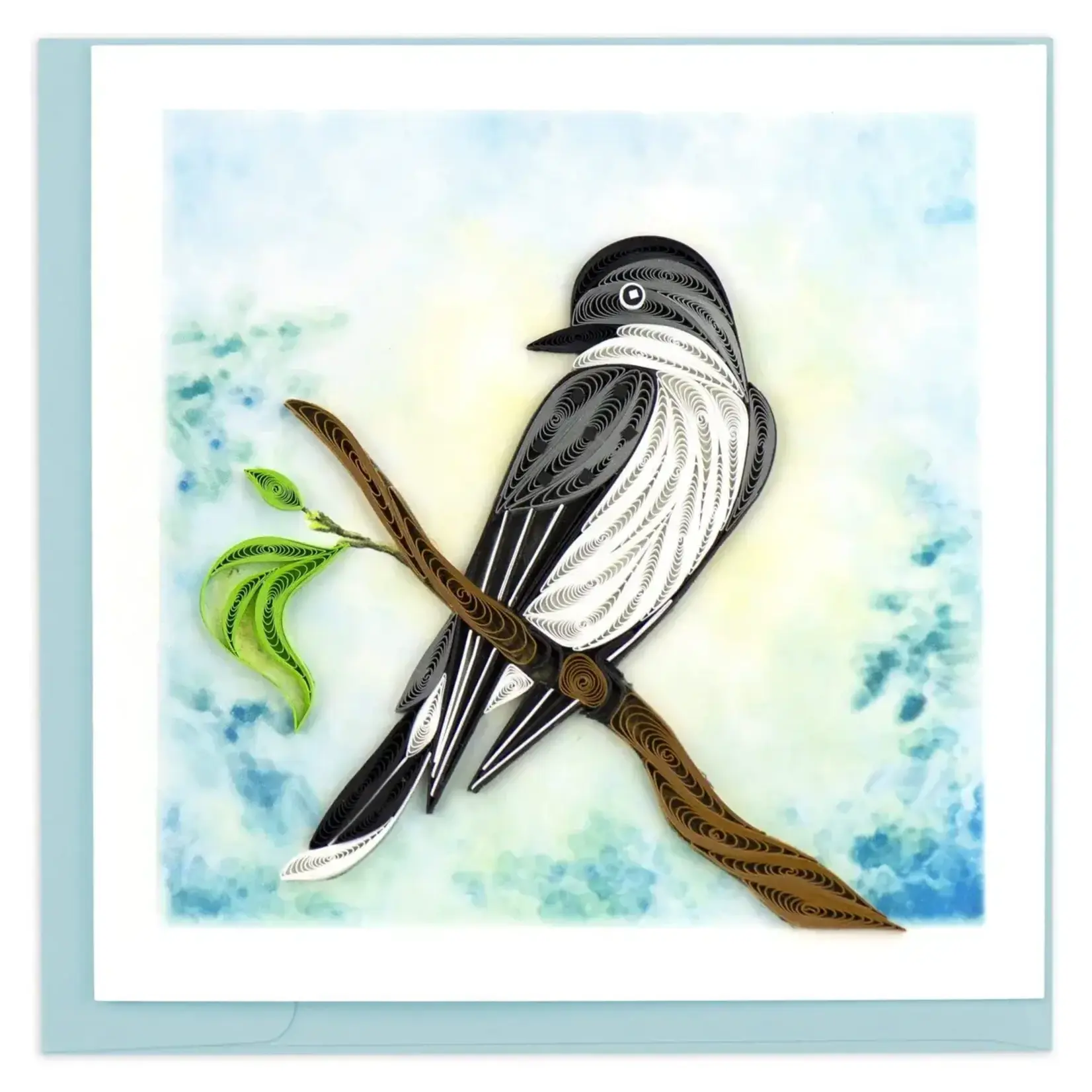 Quilling Card Eastern Kingbird Quilled Card