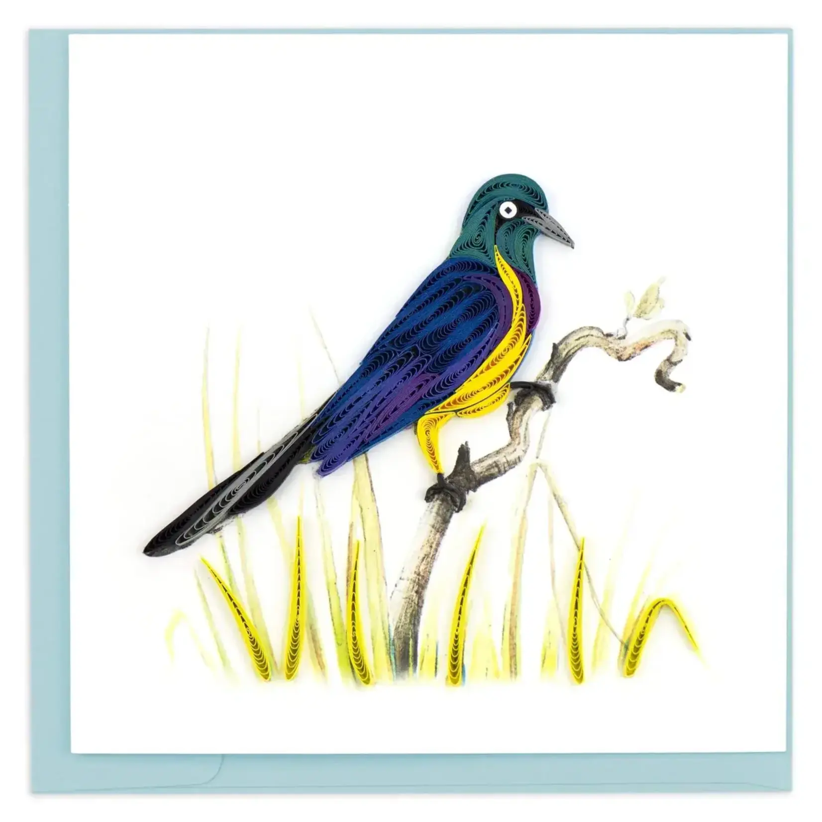 Quilling Card Golden-Breasted Starling Quilled Card