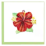 Quilling Card Hibiscus Quilled Card