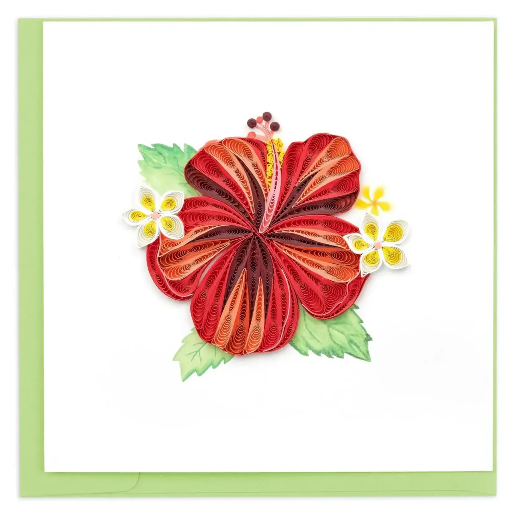 Quilling Card Hibiscus Quilled Card