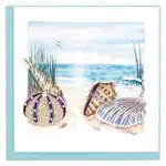 Quilling Card Seashells on the Shore Quilled Card