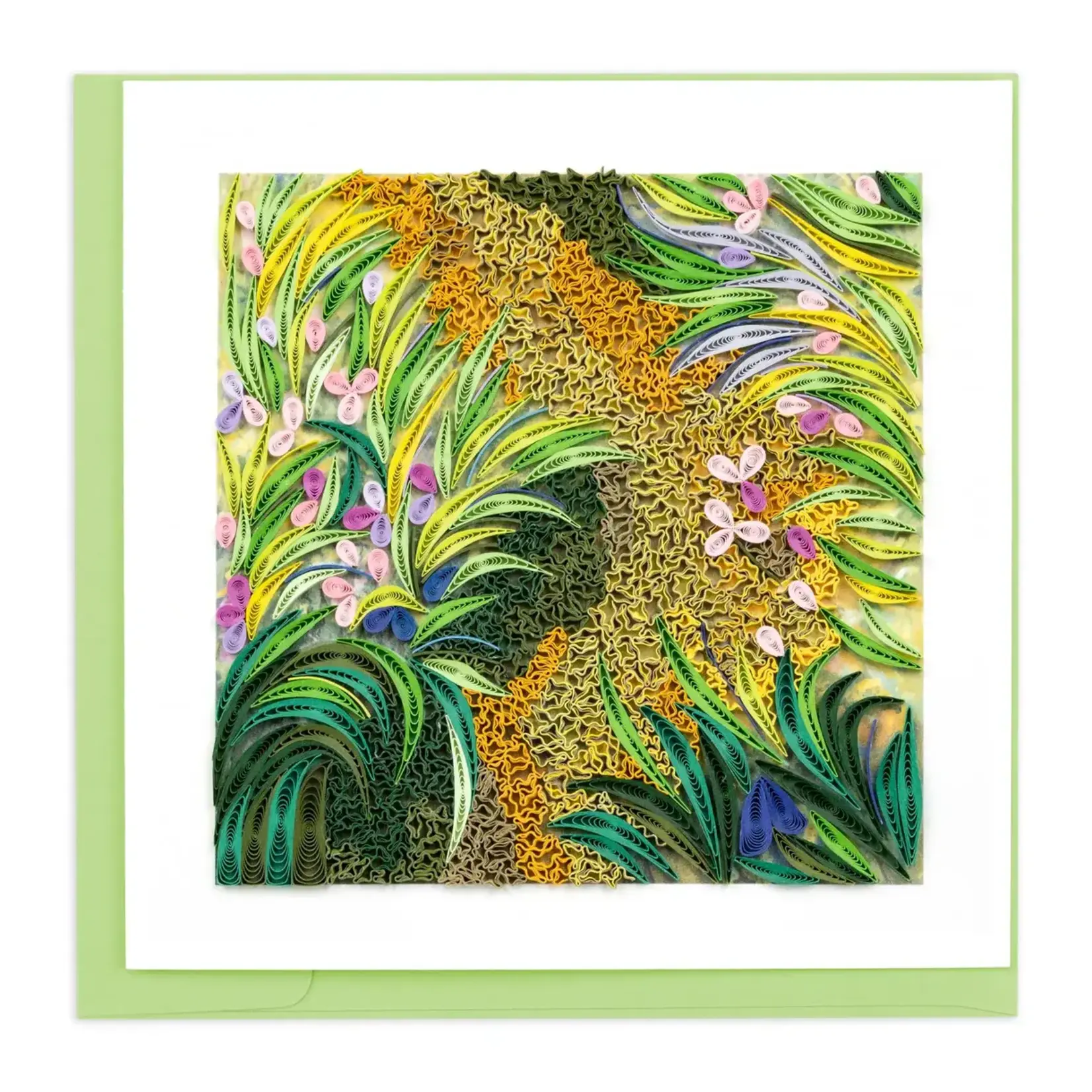 Quilling Card The Path Through the Irises- Monet- Artist Series