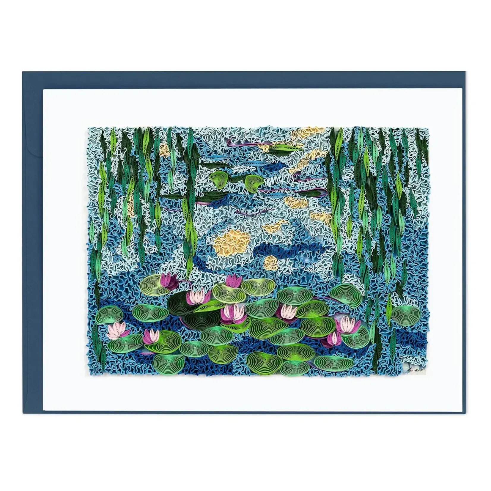 Quilling Card Water Lilies- Monet- Artist Series Quilling Card