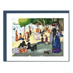 Quilling Card A Sunday Afternoon on the Island of La Grande Jatte, Seurat- Artist Series Quilled Card