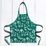 Global Mamas Apron Kids: Critters- Evergreen-Organic