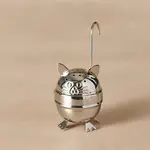 Ten Thousand Villages Billee Standing Cat Tea Ball Infuser