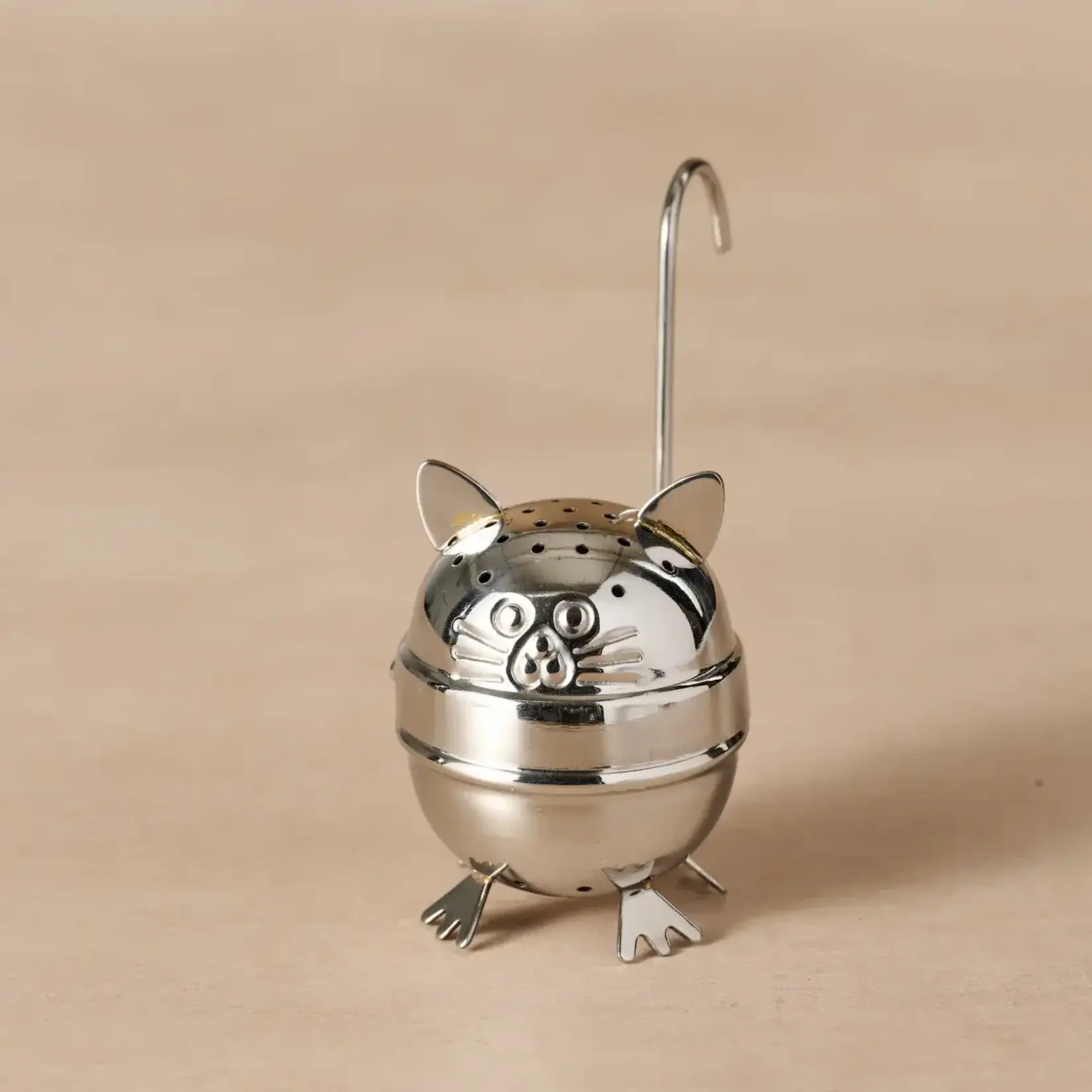Ten Thousand Villages Billee Standing Cat Tea Ball Infuser