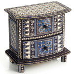 Serrv Blue Kawung Mini Chest