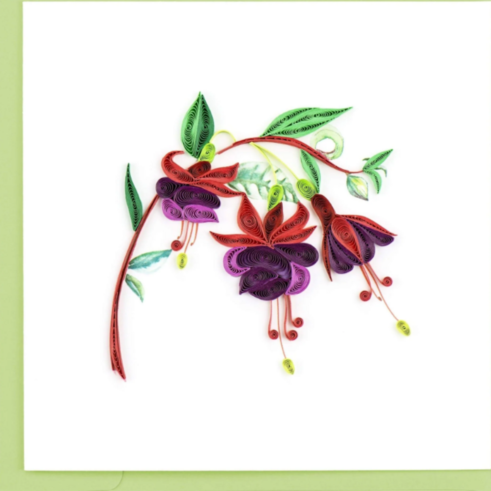Quilling Card Fuchsia Quilled Card