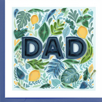 Quilling Card Botanical Dad Quilled Card