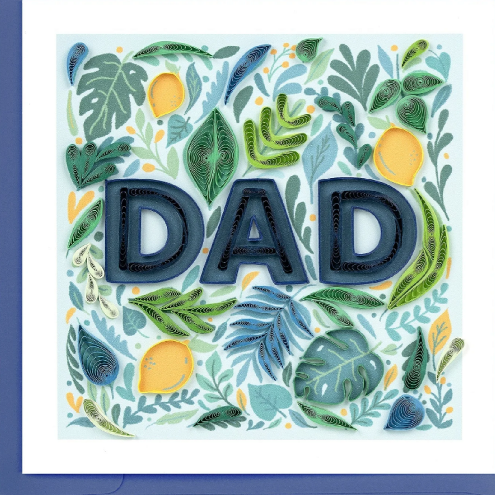 Quilling Card Botanical Dad Quilled Card