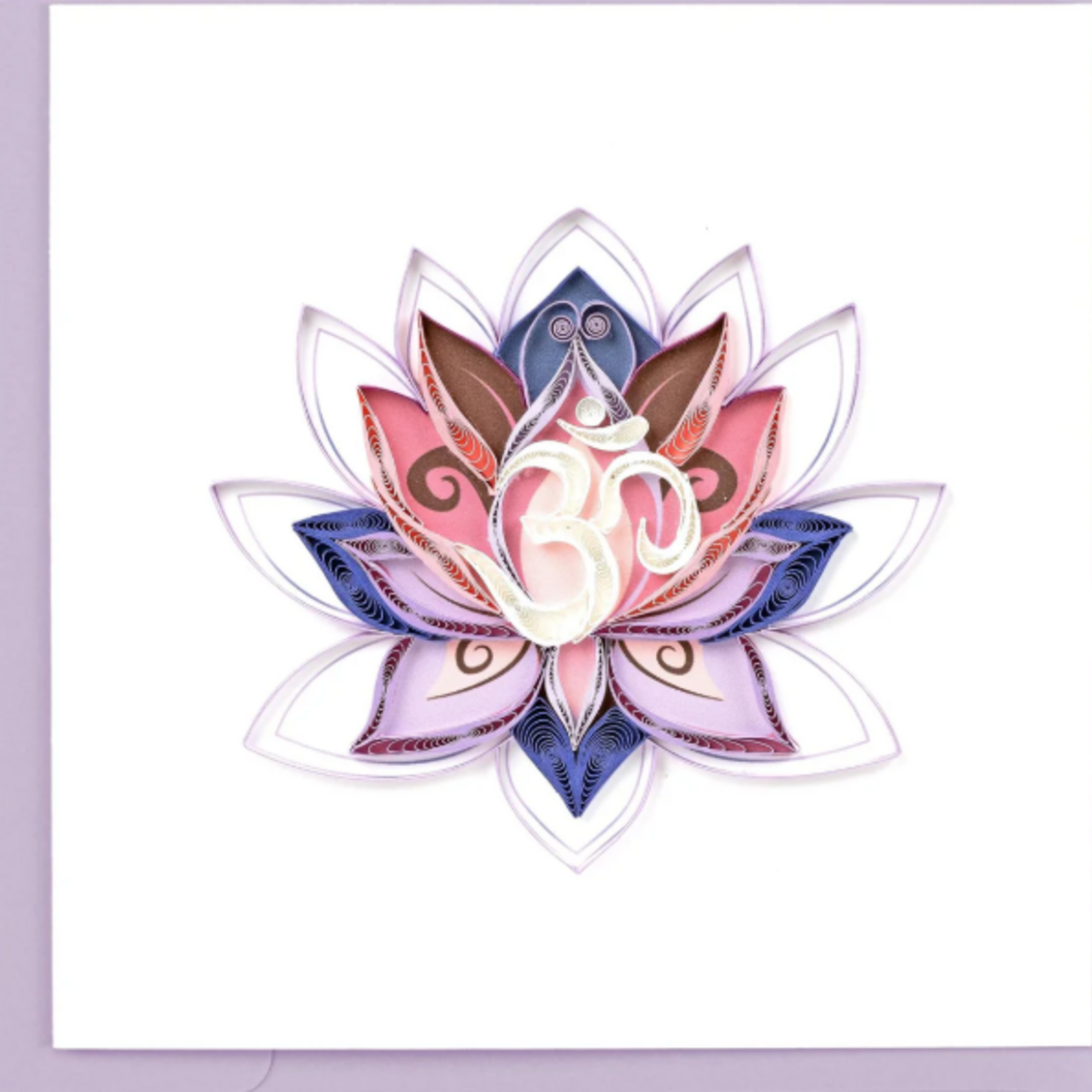 Quilling Card Ohm Lotus Quilled Card