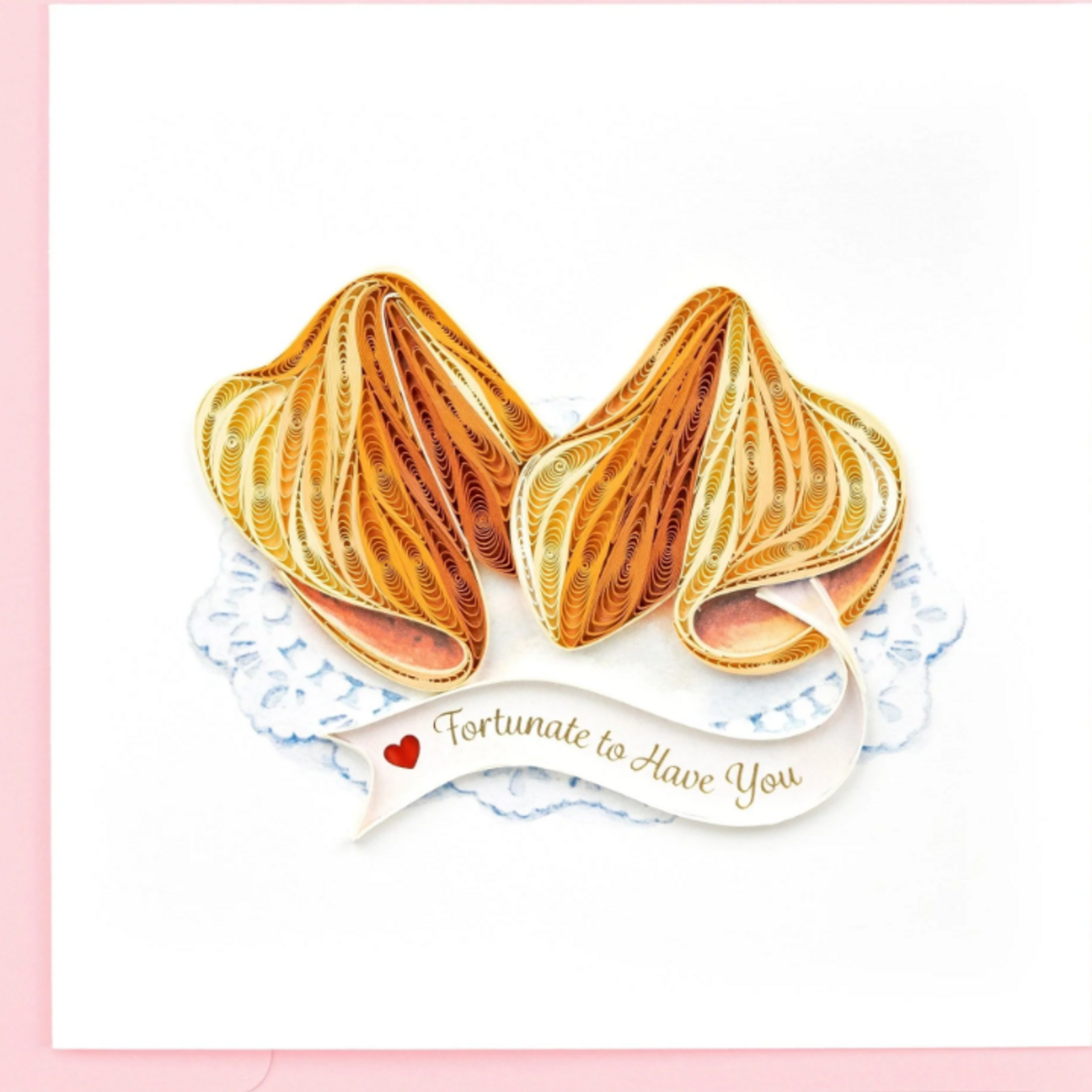 Quilling Card Love Fortune Cookies Quilled Card