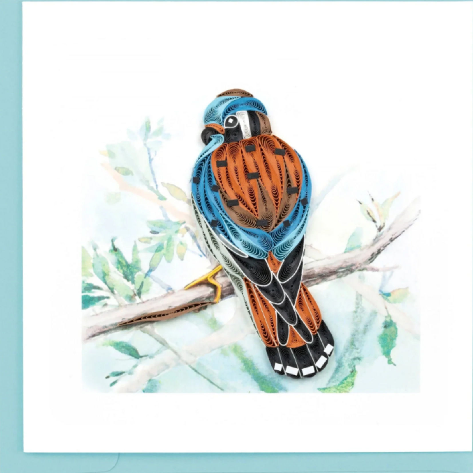 Quilling Card American Kestrel Quilled Card