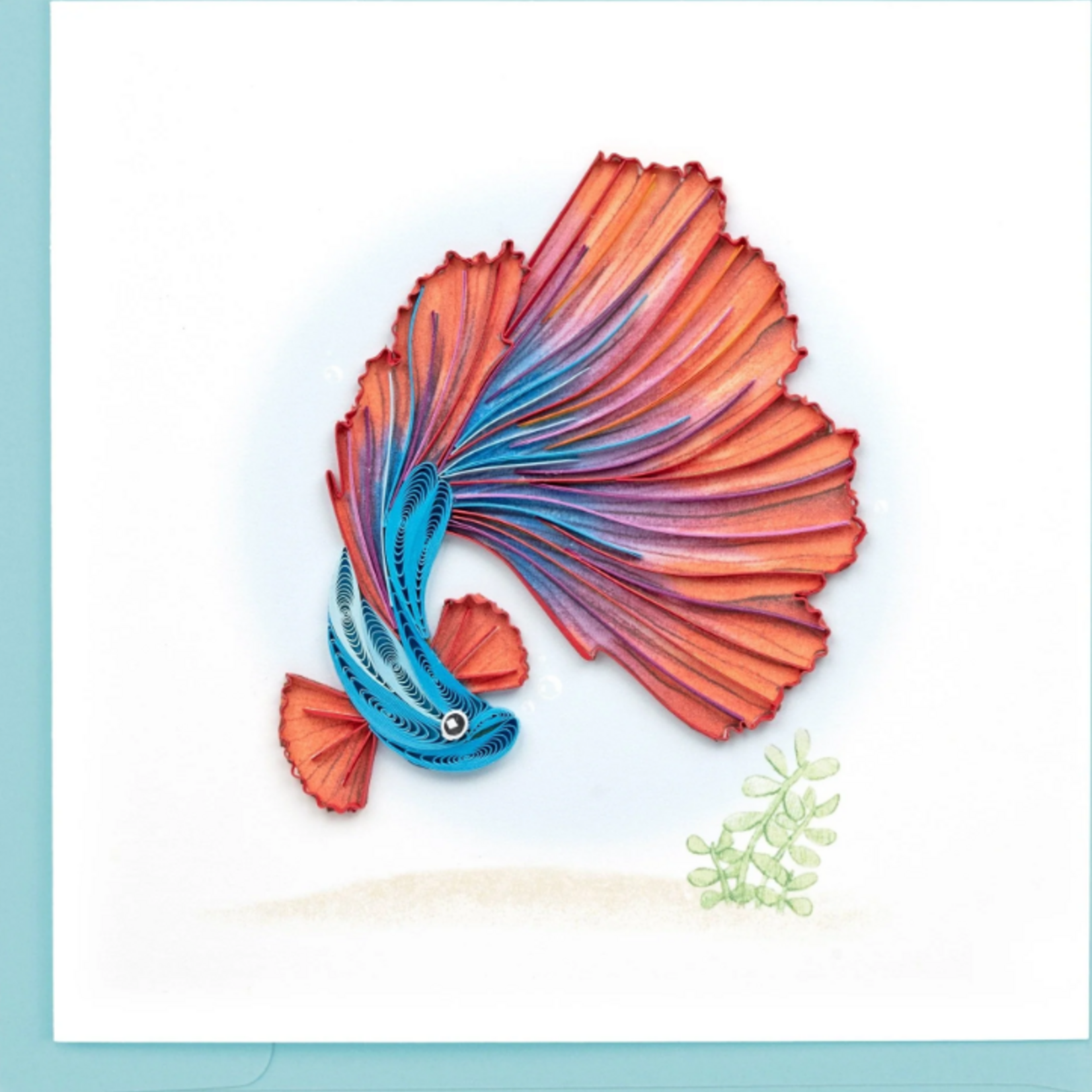 Quilling Card Betta Fish Quilled Card