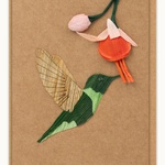 Quilling Card H&H Bird with Flower Card