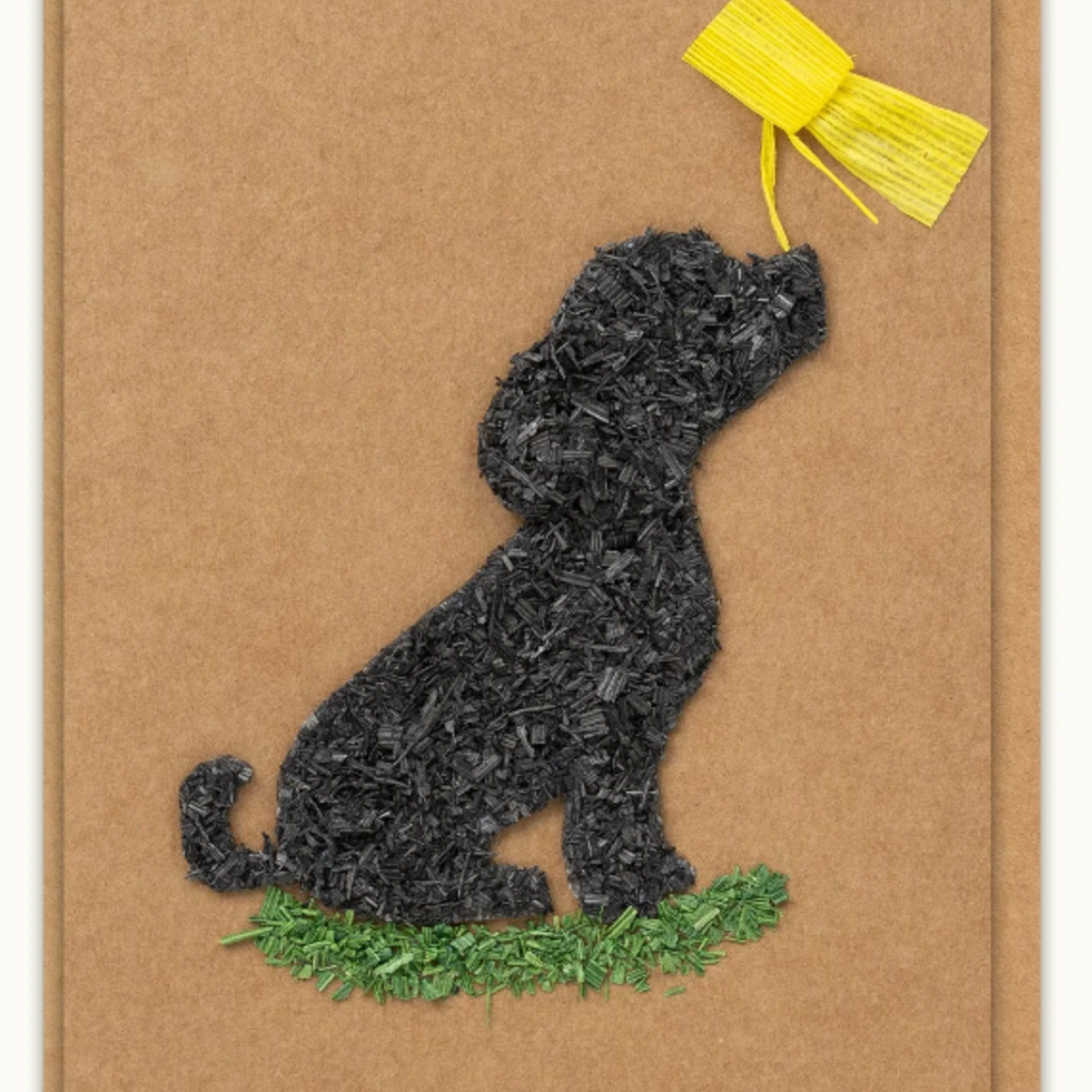 Quilling Card H&H Dog with Butterfly Card