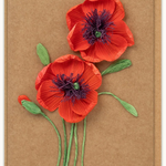 Quilling Card H&H Poppies Card
