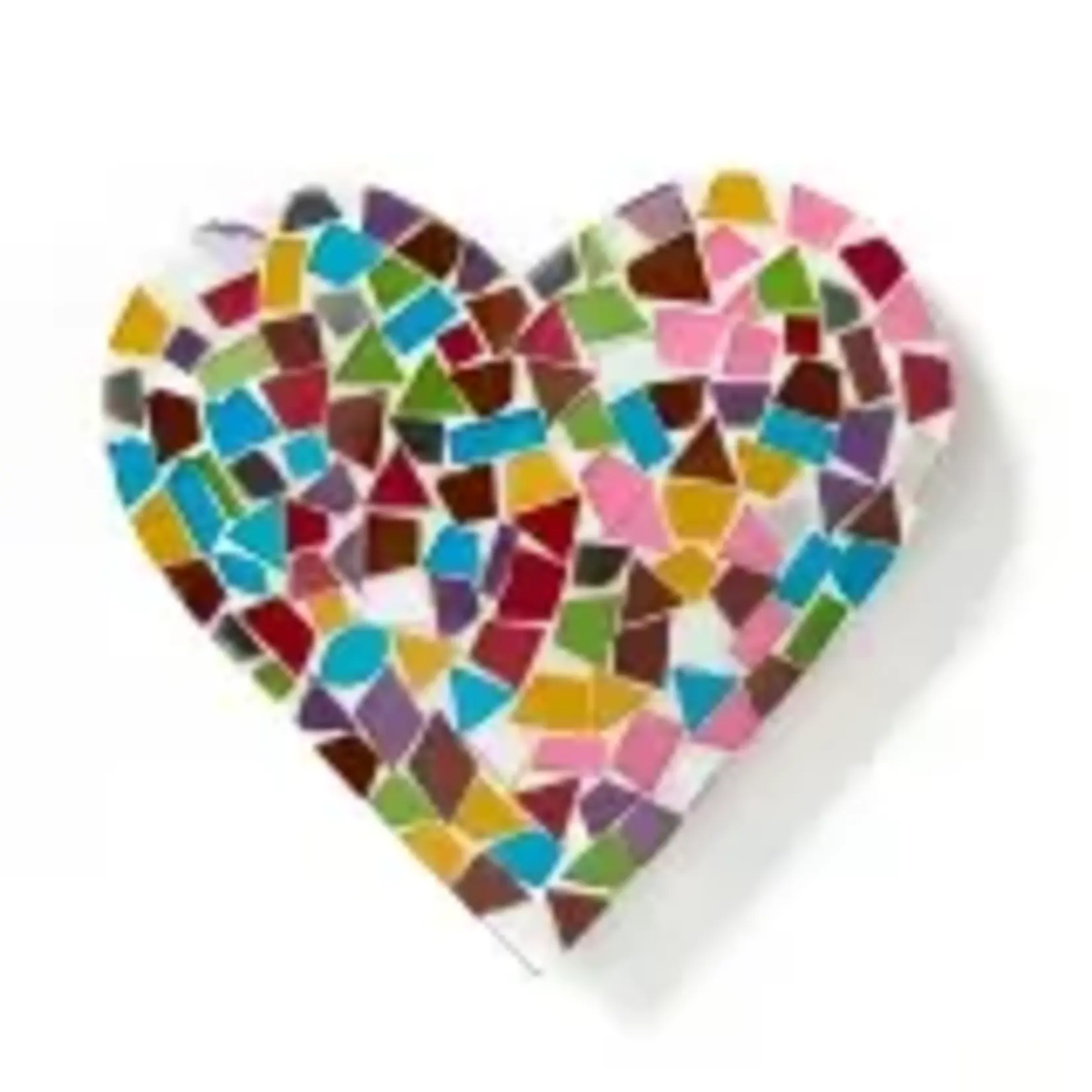Serrv Mirrored Glass Mosaic Heart