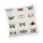 Serrv Flutter Embroidered Butterfly Pillow