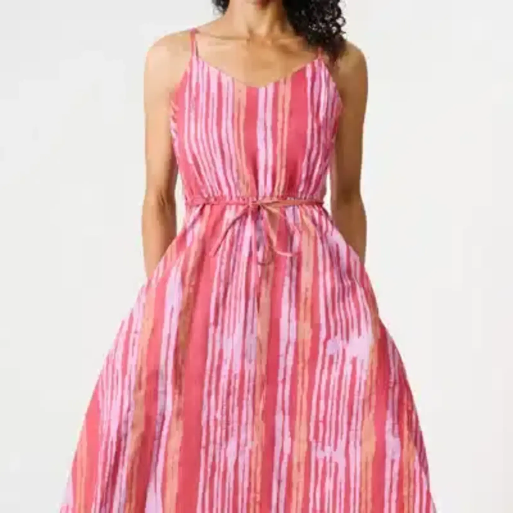 Global Mamas Sunset Dress: Reeds-Melon-Organic-L