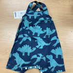Global Mamas Romper: Dino-Navy-Organic-18M