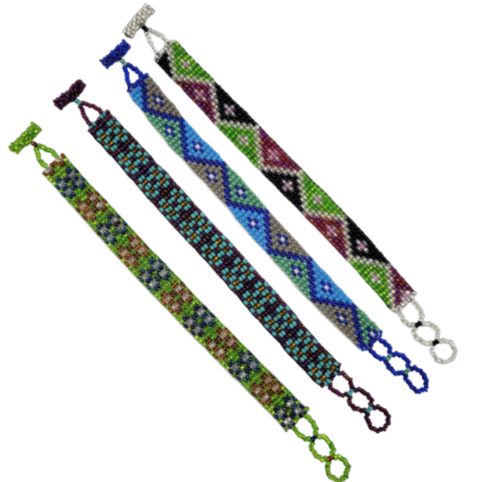 Unique Batik Mystery Half Inch Beaded Bracelet