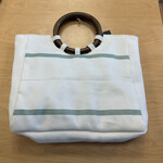 Global Crafts Firehose Wood Handled Bag