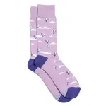 Conscious Step Socks that Fight Childhood Cancer- Purple Hot Air Balloons- Medium
