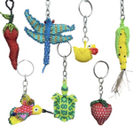 Unique Batik Assorted Beaded Keychains-$12