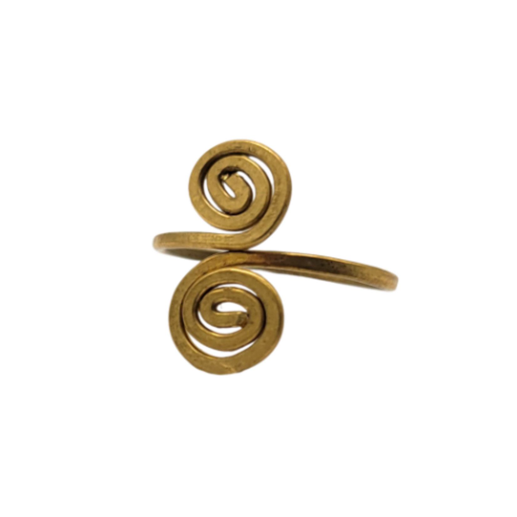 Unique Batik Spiral Ring