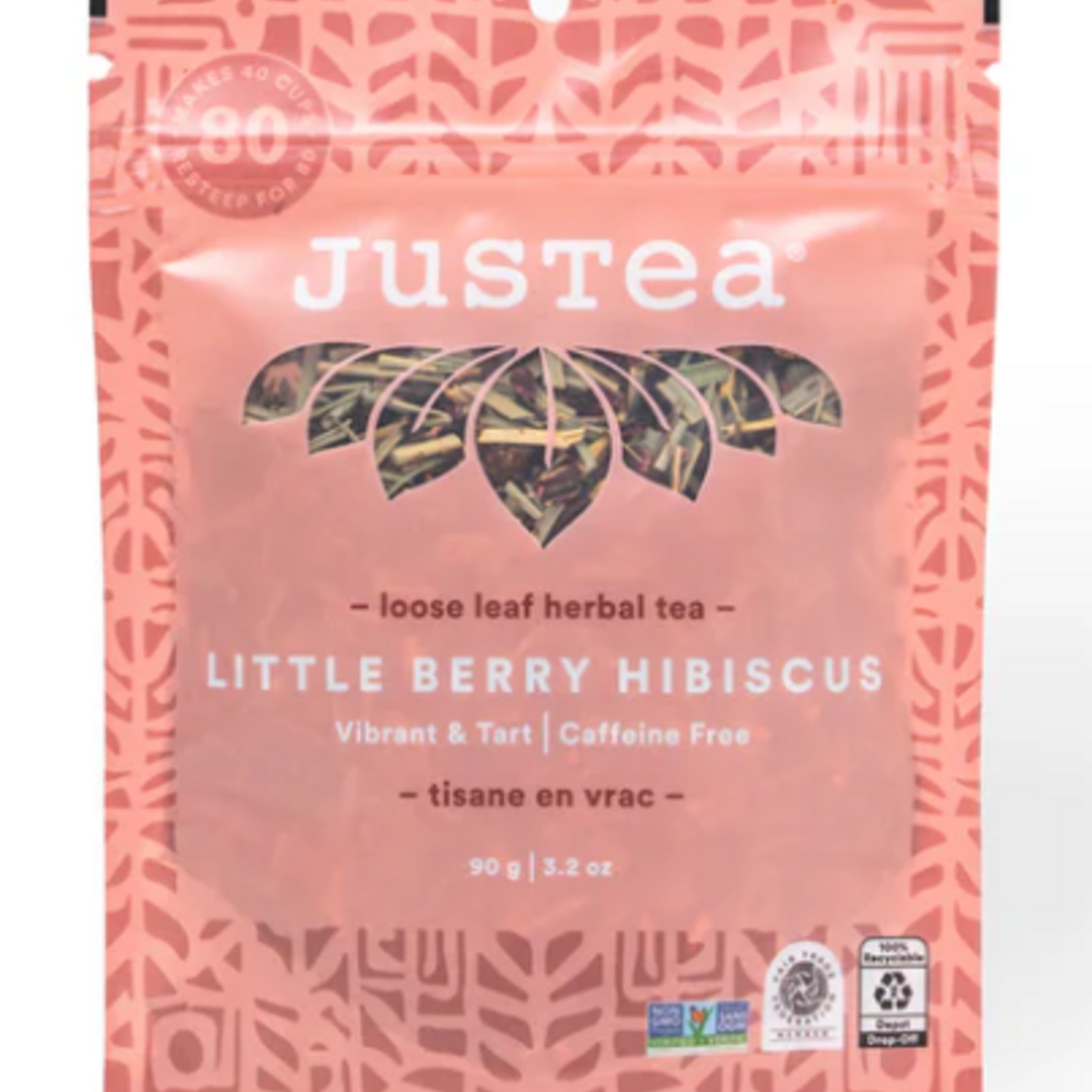 JusTea Little Berry Hibiscus-Stand Up Pouch
