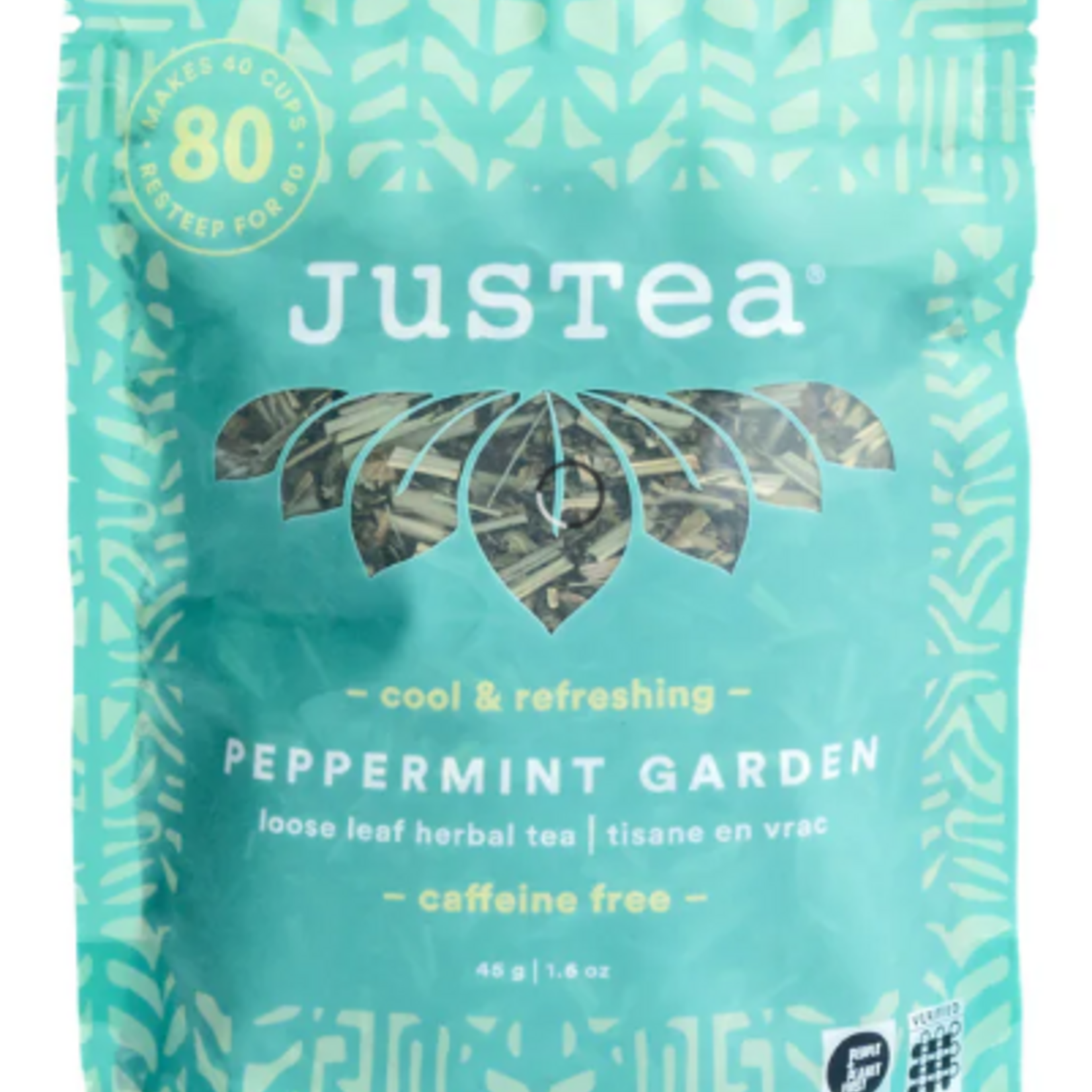 JusTea Peppermint Garden-Stand Up Pouch