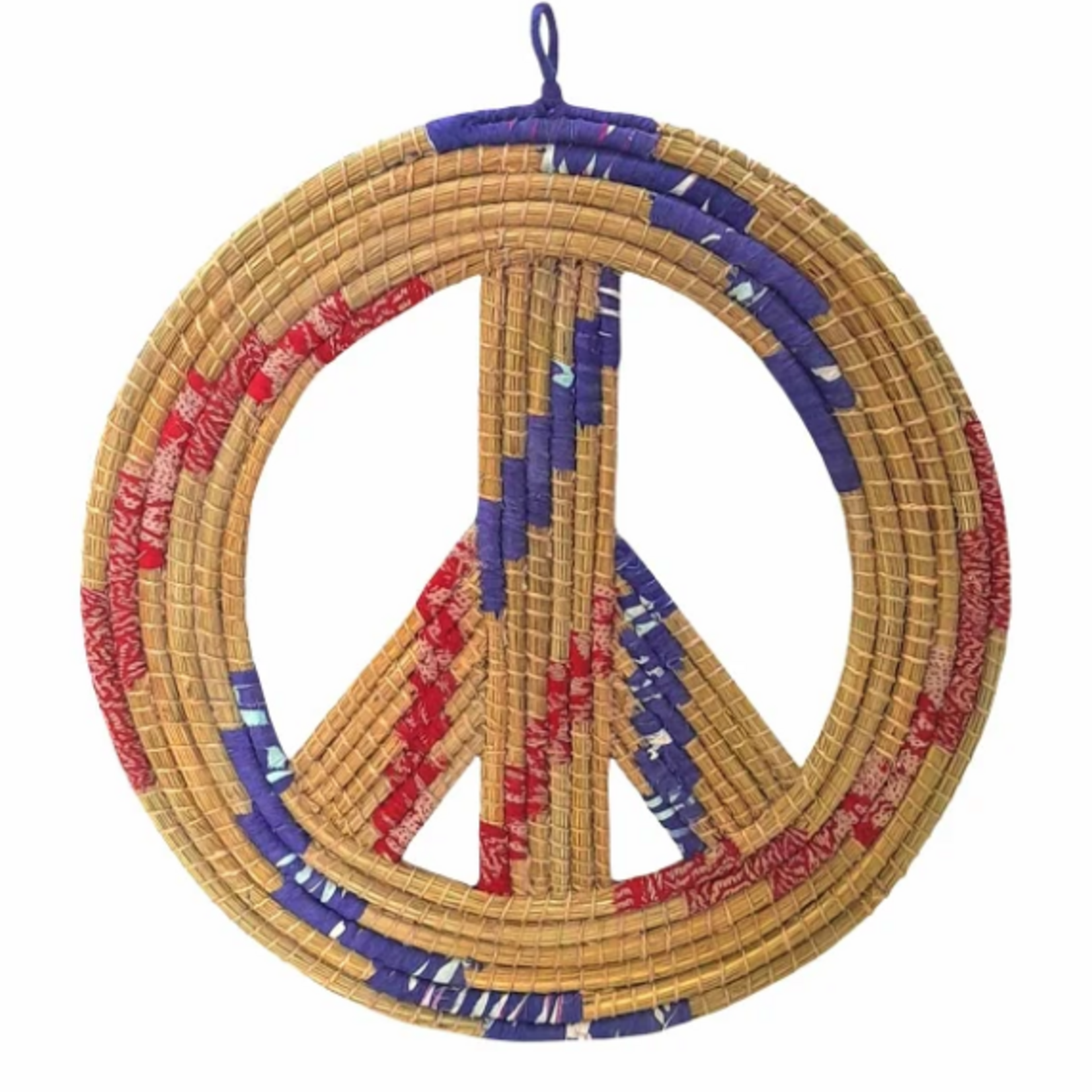Serrv Upcycled Sari Peace Wreath