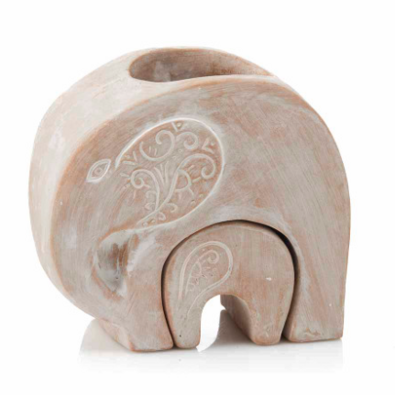 Serrv Elephant Family Planter