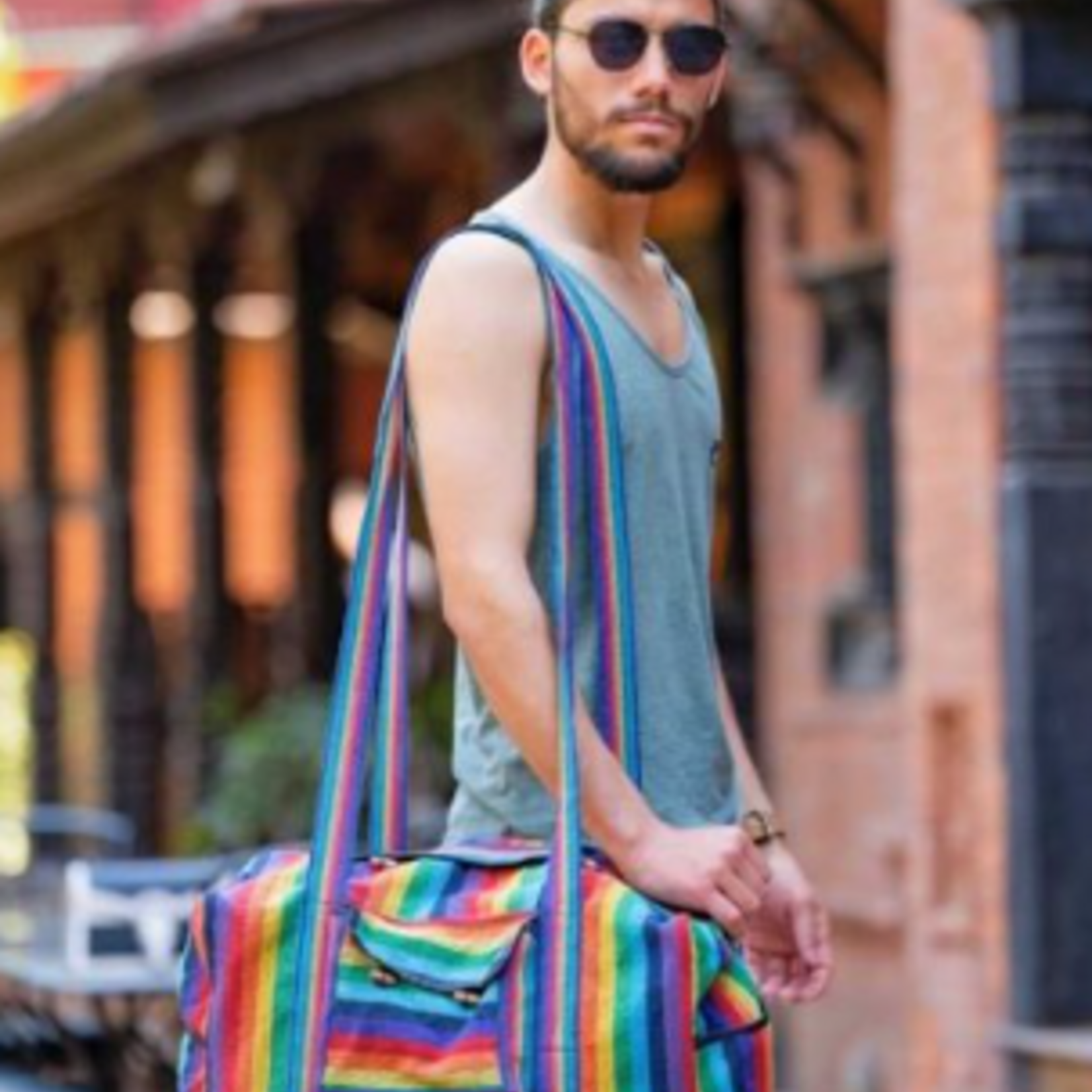 Ganesh Himal Cotton Bag- Rainbow